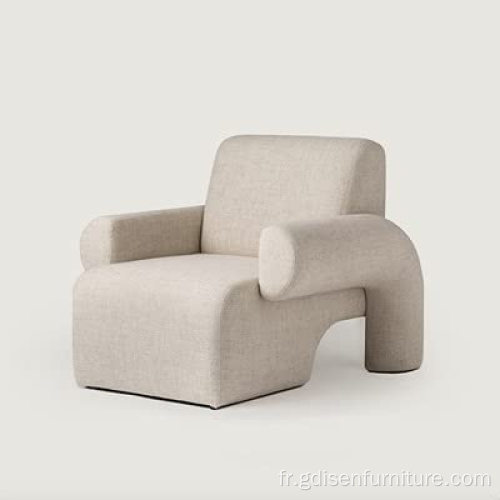 Chaise salon d'ameublement en tissu à bas prix